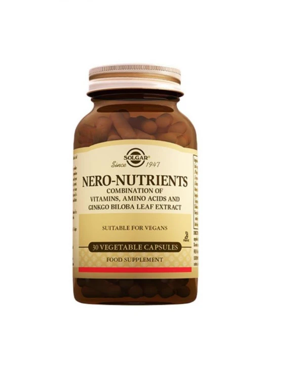 Solgar Nero Nutrients - 30 Veg Kapsül -SKT:06/2026