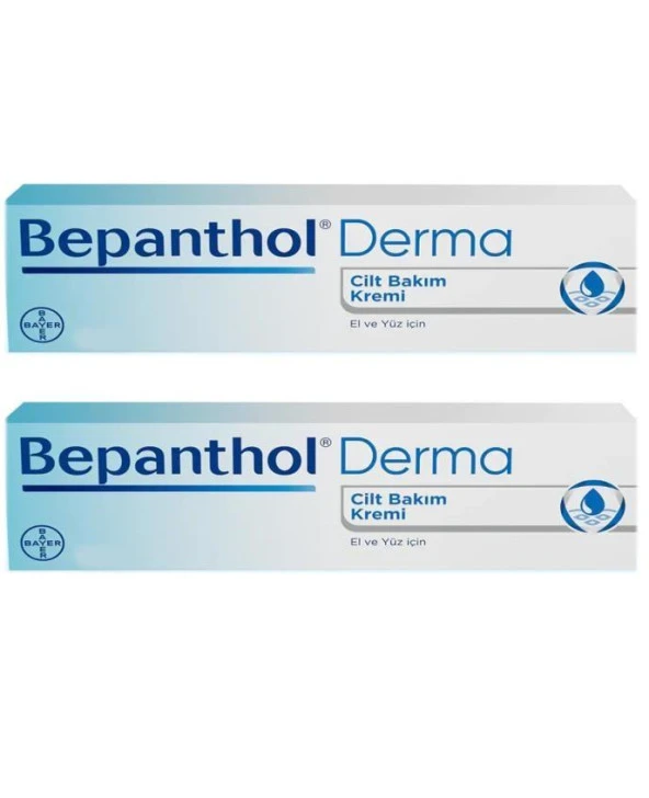 Bepanthol Derma Cilt Bakım Kremi El ve Yüz İçin 30 Gr-2 ADET-SKT:05/2028 ürün görseli