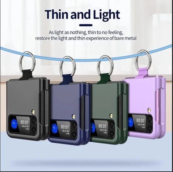 Samsung Z Flip 3 Yüzüklü Standlı Mat Kılıf&Kapak - Resim 8