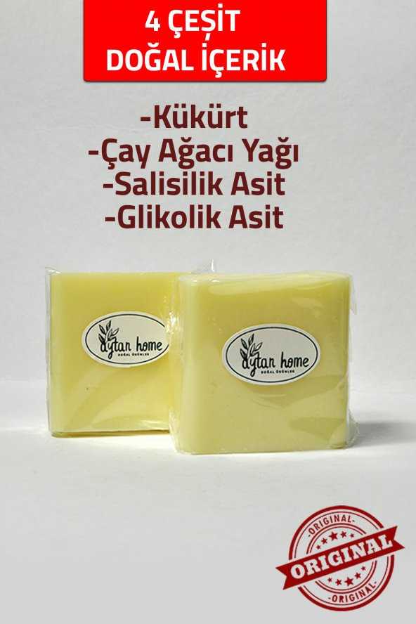 Kükürt Sabunu/Salisilik Asit Ve Çay Ağacı Yağlı 125gr 1 Adet (sivilce-akne-egzama-sedef-mantar)