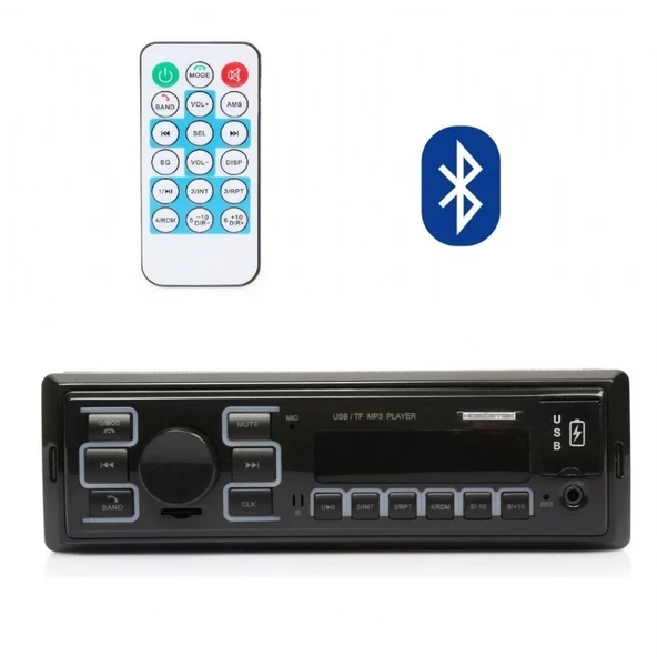 OTO TEYP BLUETOOTH FM ÇİFT USB AUX SD CARD MP3 LED EKRAN 4X60 W