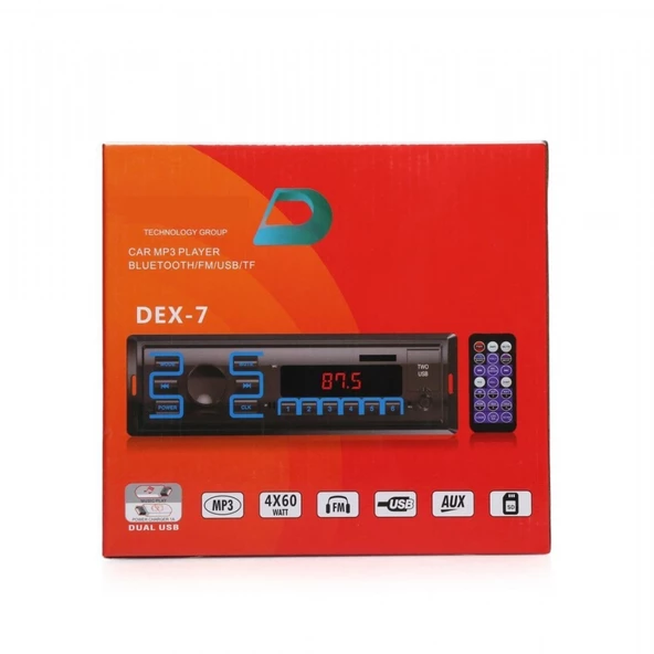 OTO TEYP BLUETOOTH FM ÇİFT USB AUX SD CARD MP3 LED EKRAN 4X60 W - 4