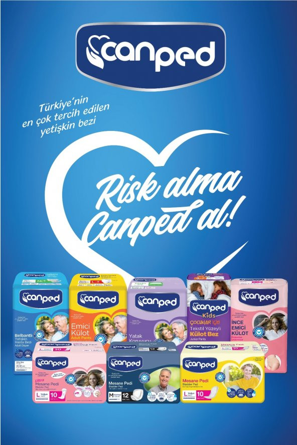 Canped Hasta Bezi Yetişkin Bel Bantlı XL- Ekstra Büyük Boy 42 Adet - 3