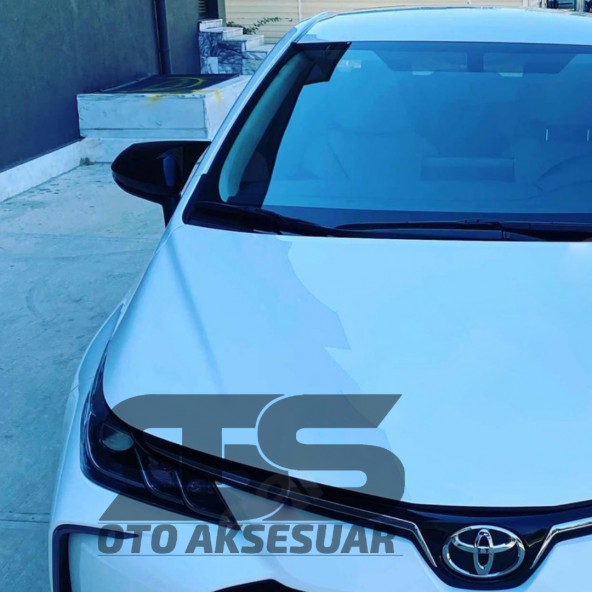 Toyota Corolla 2018 model Sonrası E210 Yarasa Ayna Kapağı Piano Black Abs Plastik Batman - 2