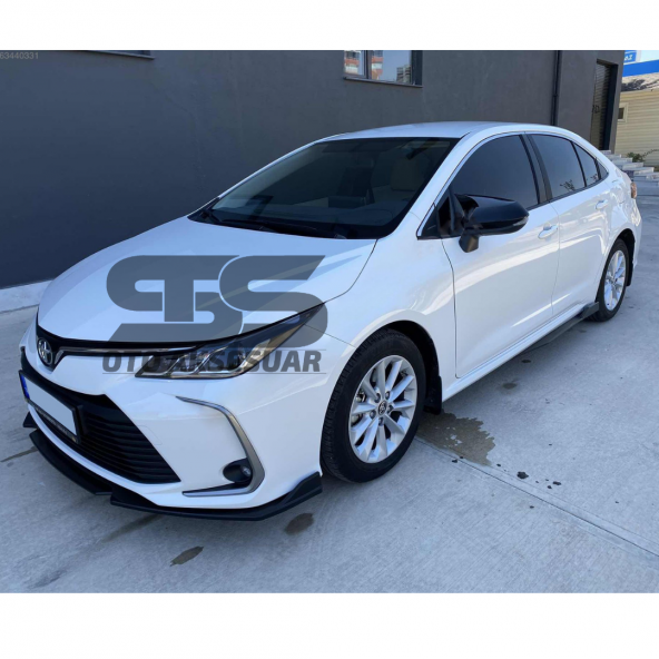 Toyota Corolla 2018 model Sonrası E210 Yarasa Ayna Kapağı Piano Black Abs Plastik Batman - 4