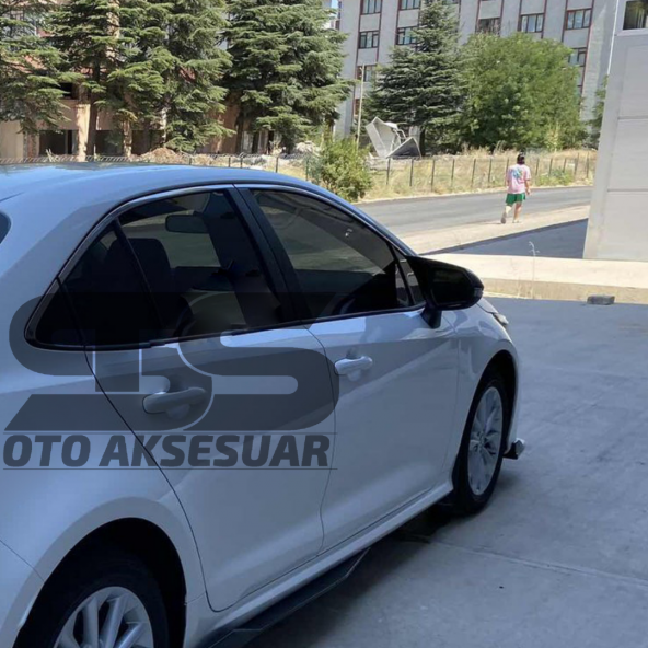 Toyota Corolla 2018 model Sonrası E210 Yarasa Ayna Kapağı Piano Black Abs Plastik Batman - 6