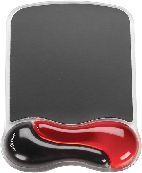 Kensington 62402 Duo Bilek Destekli Memory Foam Fare Pedi, Kırmızı/Siyah