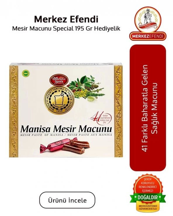 Mesir Macunu Special 195 Gr Hediyelik