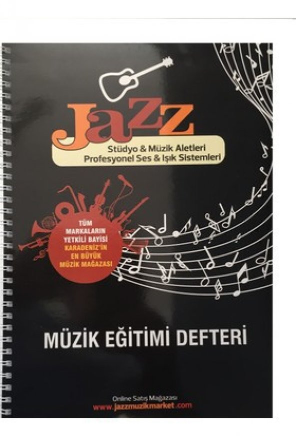 JAZZ SOLFEJ DERSLERİ İÇİN KALIN YAPRAKLI MÜZİK DEFTERİ