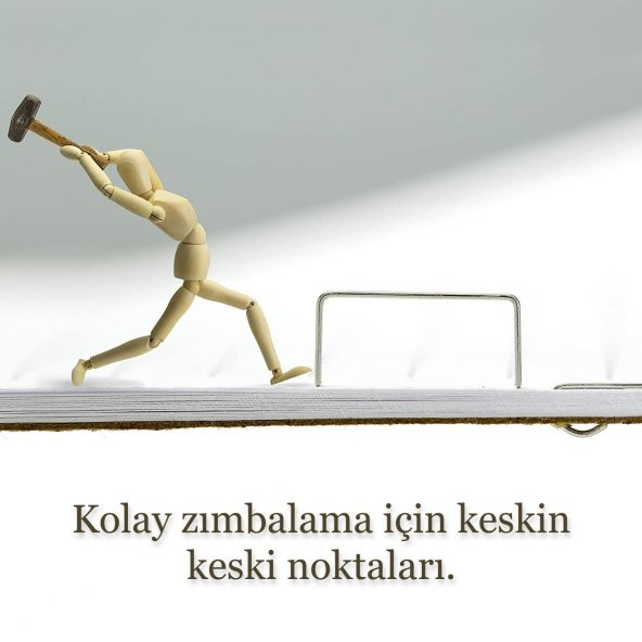 Eagle No:10 Zımba Makinası Ve Zımba Teli Seti Mavi - 8