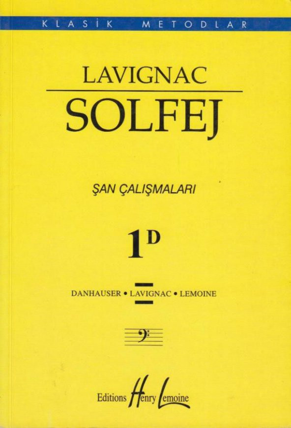 LAVİCNAC SOLFEJ ŞAN ÇALIŞMALARI 1D ürün görseli 1