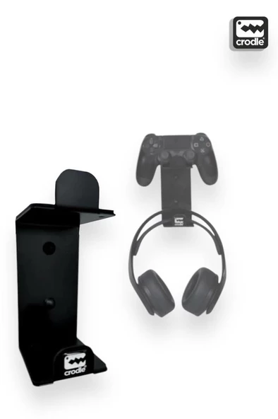 Duvara Monte Edilebilen Gaming Ps4 Ps5 Xbox Joystick Controller Tutucu Ve Kulaklık Standı - 3
