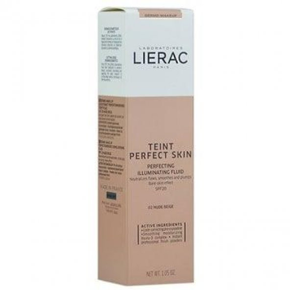 Lierac Teint Perfect Skin Fondöten SPF 20 Nude Beige 02 30 ml