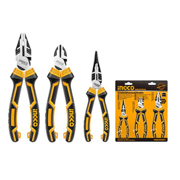 İngco Üçlü Pense Seti 180 MM HKPS28318 ürün görseli 1