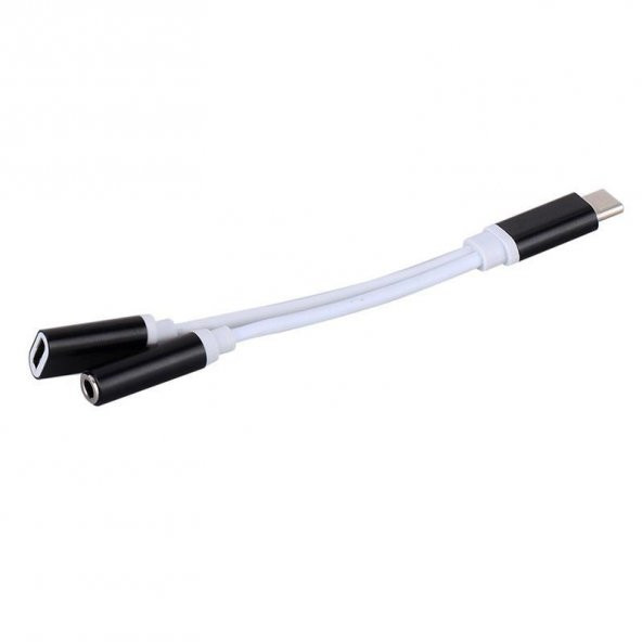 Type C To 3.5mm Stereo Kulaklık Şarj Çevirici Dönüştürücü Adaptör - 5