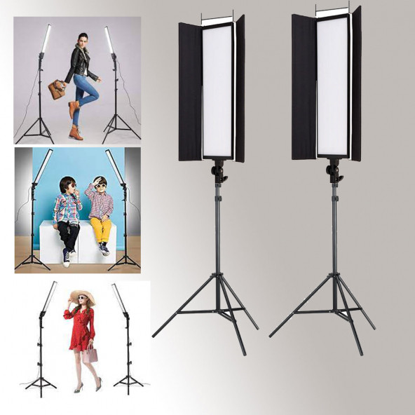 Deyatech Softbox LED Panel Pro Video Işık Makyaj ve Youtuber Işık