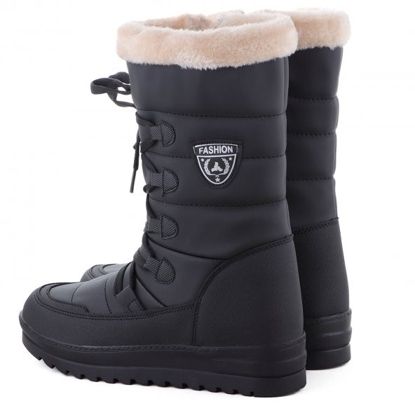 Vojo Mia Termal Kürklü Fermuarlı Kadın Kar Botu - 2