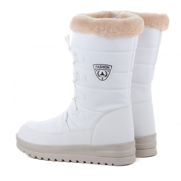 Vojo Mia Termal Kürklü Fermuarlı Kadın Kar Botu - 5