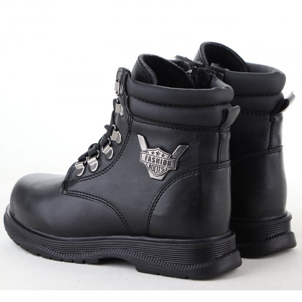 Vojo 670 Kürklü Kaymaz Taban Fermuarlı Unisex Çocuk Botu - 4