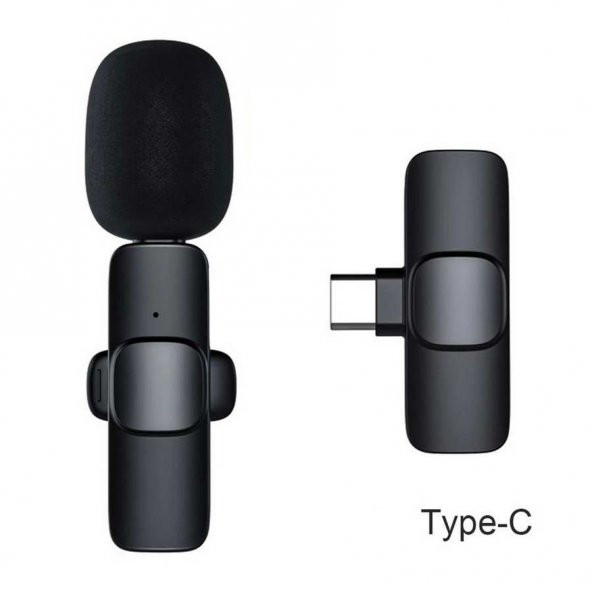 Nettech K8 Type-C Tak Çalıştır Kablosuz Yaka Mikrofonu