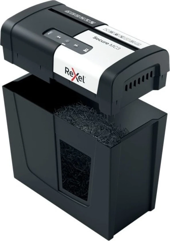 Rexel Secure Mc3 Sessiz Çalışma Fısıltı Modunda Çalışma Mikro Kesim Evrak Imha Makinesi - 2