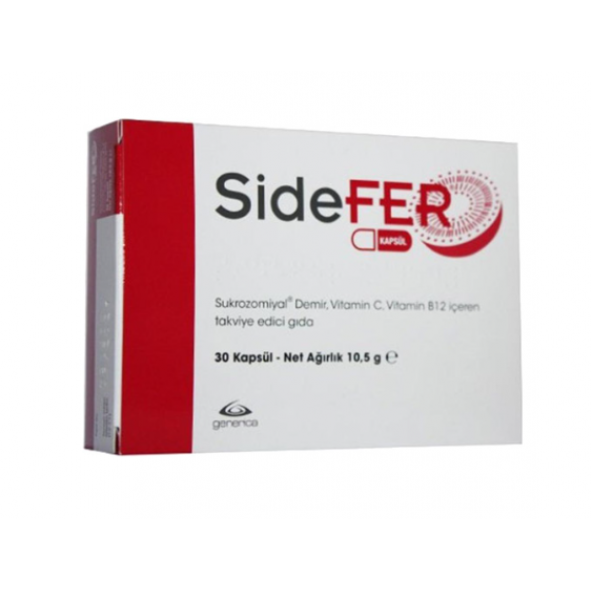 SideFER Vitamin C ve Vitamin B12 30 Kapsül ürün görseli 1