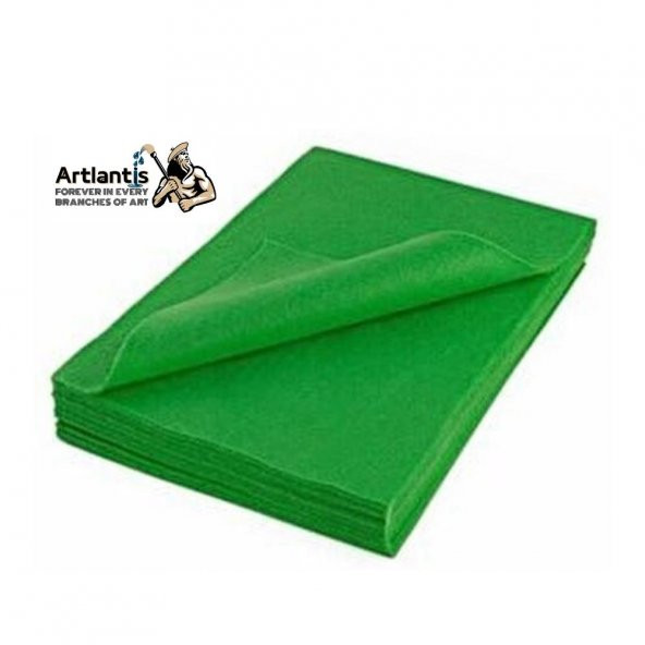 Yeşil Keçe A4 2 mm 20x30 cm 5 li 1 Paket Okul Kreş Etkinlik - 2