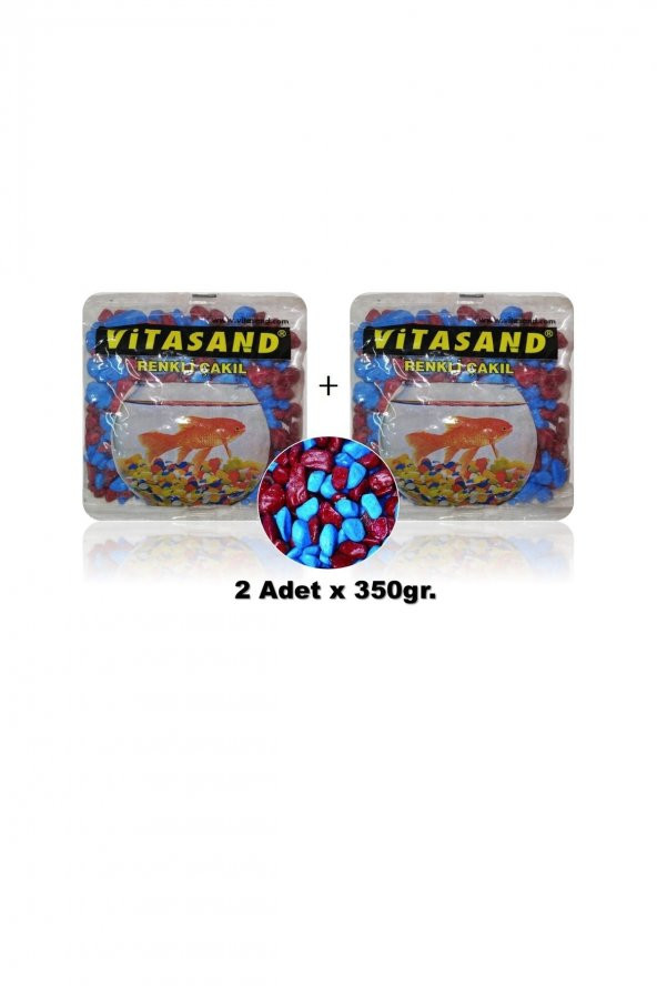 Bordo Mavi Fanus Çakılı 2 Paket (350gr+350gr)