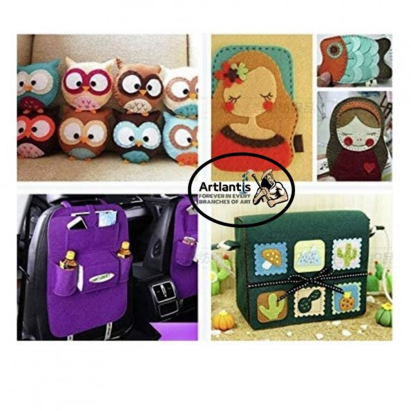 Turuncu Keçe A4 2 mm 20x30 cm 5 li 1 Paket Okul Kreş Etkinlik - 7