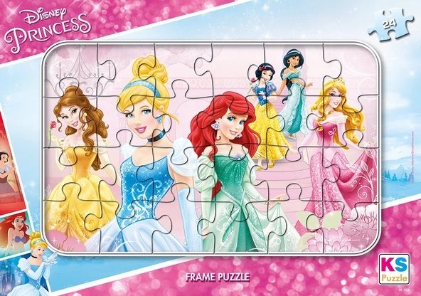 Disney Princess (Prenses) Frame Puzzle/Yapboz 24 Parça - Resim 2