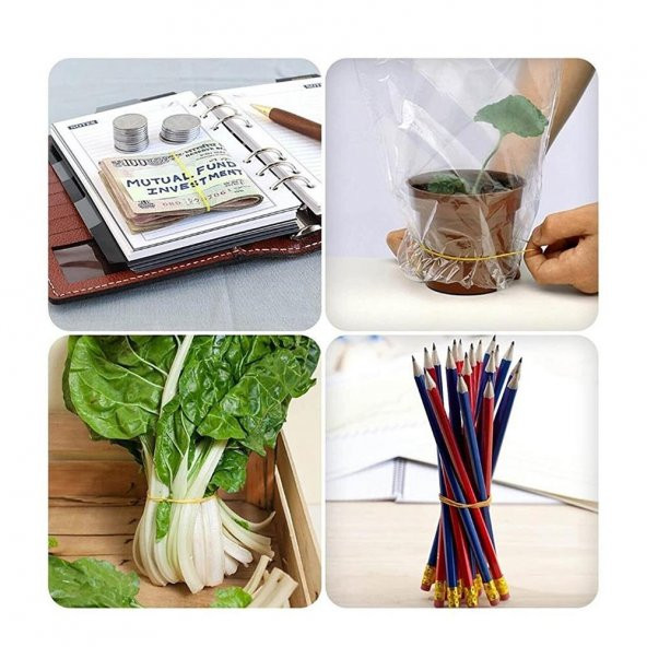 Ambalaj Paket Para Lastiği 50 Gr 1 Paket Brons Ambalaj Lastigi 100 Kauçuk 1 Paket - 4