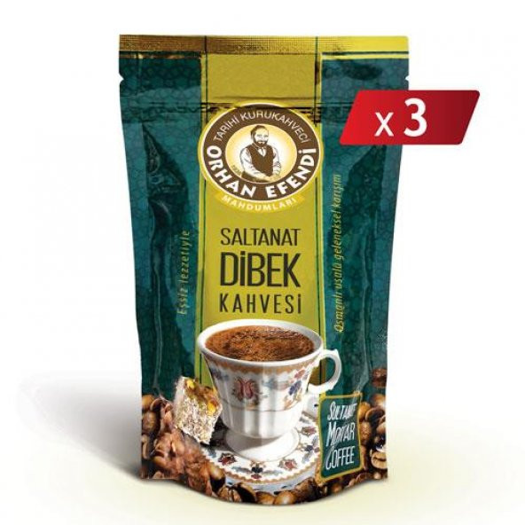 Orhan Efendi Saltanat Dibek Kahvesi 200 Gr x 3 Adet