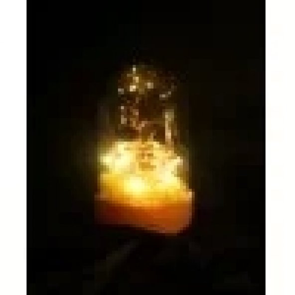 3 Boyutlu Kız Erkek Figürlü Işıklı Pembe Fanus Biblo - 3