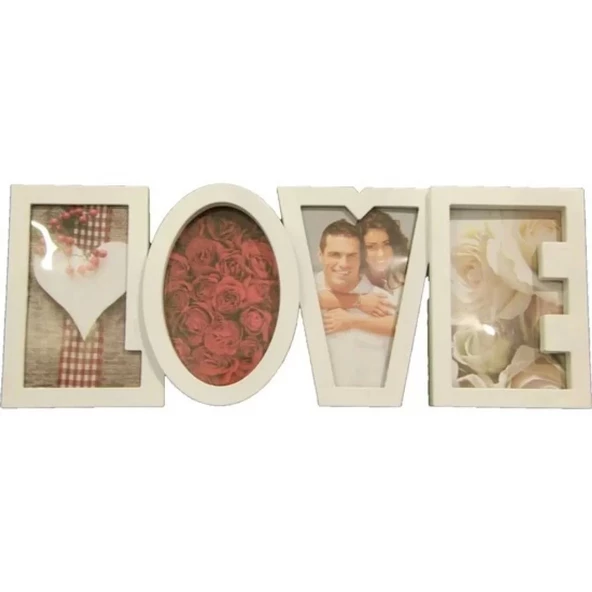 4'Lü Love Harflerinden Oluşan Şık Dekoratif Resim Çerçevesi - 2