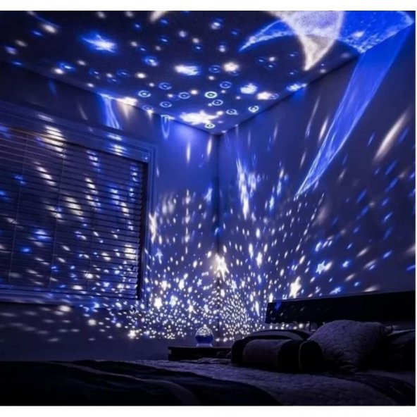 Motorlu Döner Ledli Star Master Gökyüzü projeksiyon lamba - 2