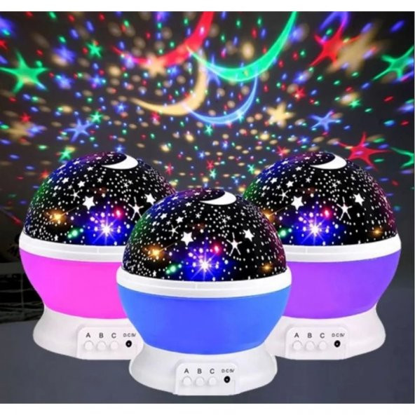 Motorlu Döner Ledli Star Master Gökyüzü projeksiyon lamba - 4