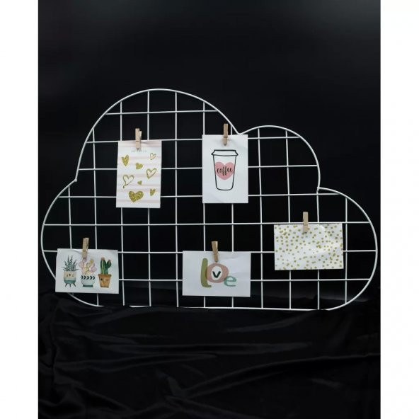 Beyaz Bulut Fotoğraf Askısı - 4