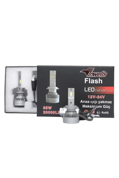 Inwells Yeni Ürün Yeni Flash Csp Led Xenon (ZENON) H7 20,000 Lümen Arıza Işığı Yakmaz 12-24 V Uyumlu - 2