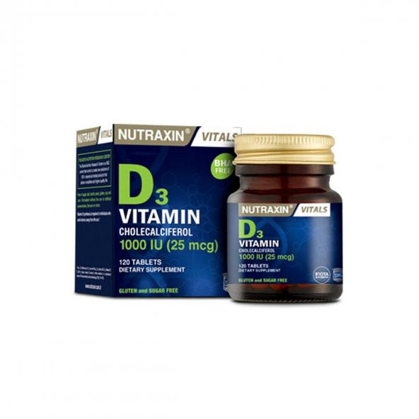 Nutraxin D3 Vitamin 1000 IU -120 Tablet -VA693