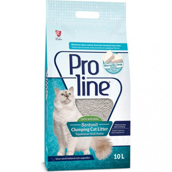 Proline Marsilya Sabunlu Topaklaşan Kedi Kumu 10 Lt