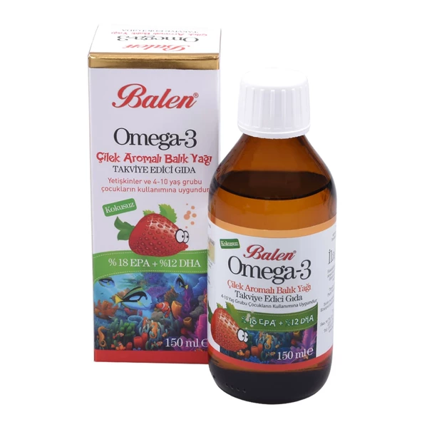 Balen Omega 3 Çilek Aromalı 150 ml