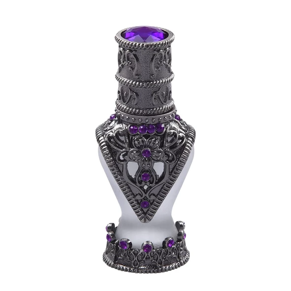 Nusnus Doldurulabilir Mor Taşlı Esans Şişesi 3 ml AB90