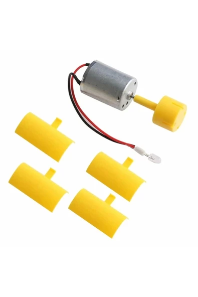 Mini Rüzgar Gülü Jeneratörü Motor Türbin Kanatlı Led Göstergeli - Resim 2