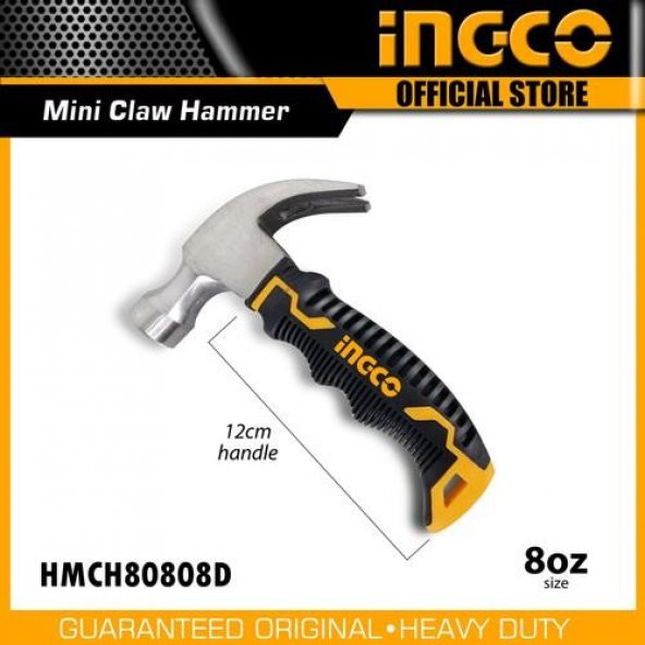 İngco Fiberglass Saplı Mini Çatal Çekiç HMCH80808D