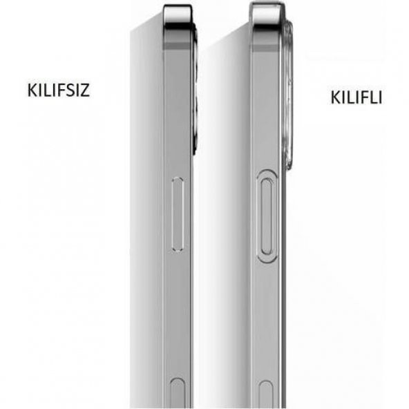 İphone 14 Plus Şeffaf Korumalı Tıpalı Silikon Kapak-Kılıf - Resim 2