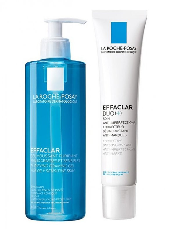 La Roche Posay La Roche Posay Effaclar Temizleme Jeli 400 ml - La Roche Posay Effaclar Duo+ 40 ml