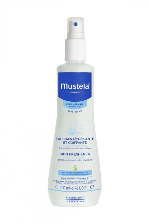 Mustela Skin Freshener Spray 200 Ml Tazeleyici Ve Şekillendirici Sprey Saç Ve Vücut
