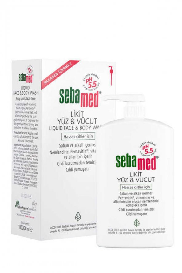 Sebamed Likit Yüz & Vücut 1000 Ml