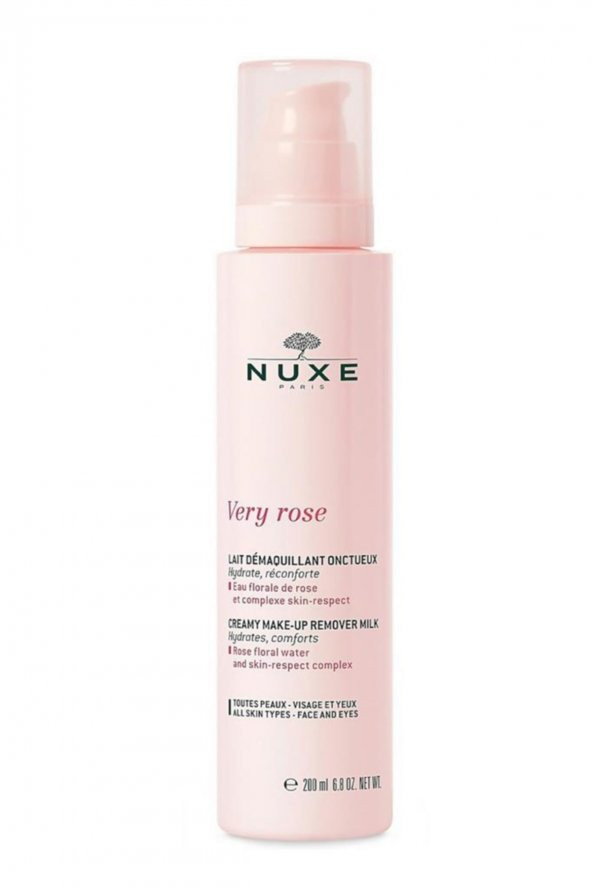 Nuxe Very Rose Creamy Make Up Remover Milk 200 Ml