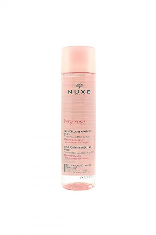 Nuxe Very Rose 3 in 1 Nemlendirici Temizleme Suyu 200 ml